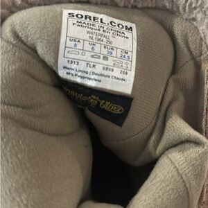 Sorel Women’s Winter Boots in Taupe and Pink